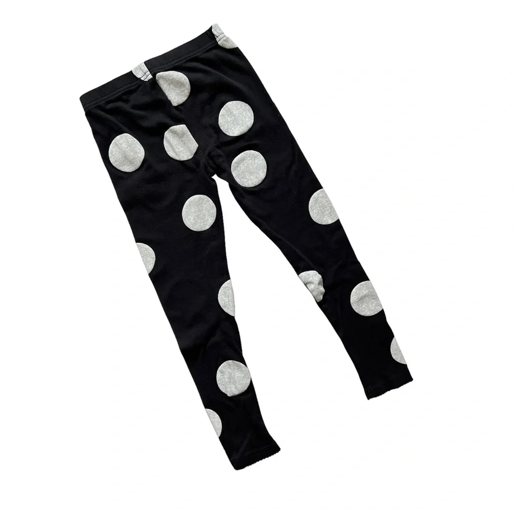 CARTER’S “Need S’More Sleep” Black Silver Cotton Polka Dot Pajama Set Sz 6/6A